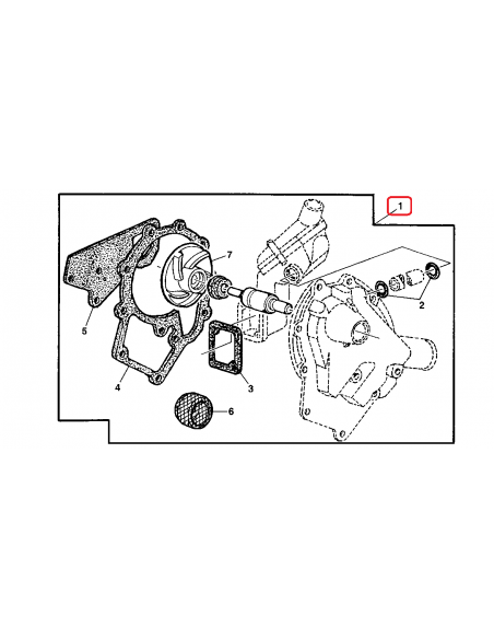 Repair Kit, Water Pump John Deere RE11348, RE19150, RE62660, RE70143, JXRE70143