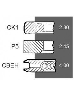 Segmenti Piston 108 - 3x2.5x4 mm 836640078