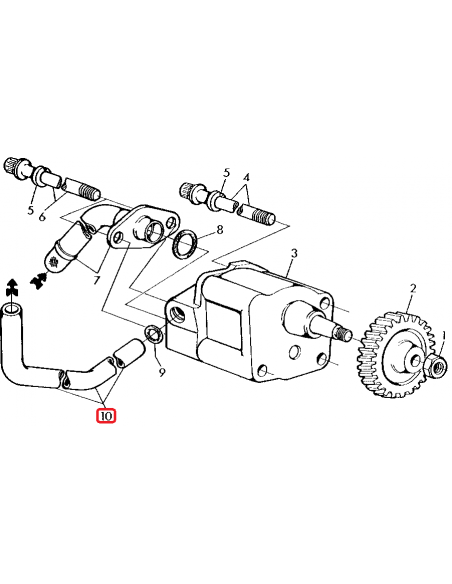 R115280, Teava, Conducta, John Deere