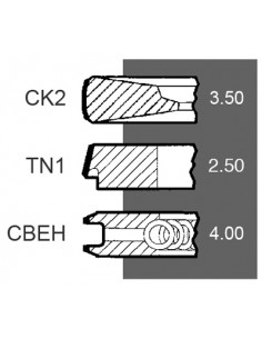 Segmenti Piston Ø 100 - 3.5x2.5x4 mm 4181A026, 3641316M91, 3640594M91, 4181A025, 4181A023, 02-200020, 02-201140, 02/200315 2