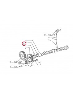 Ax cu Came  Fiat 153630710, 4603154, 4784948, 4824218, 98425868 2