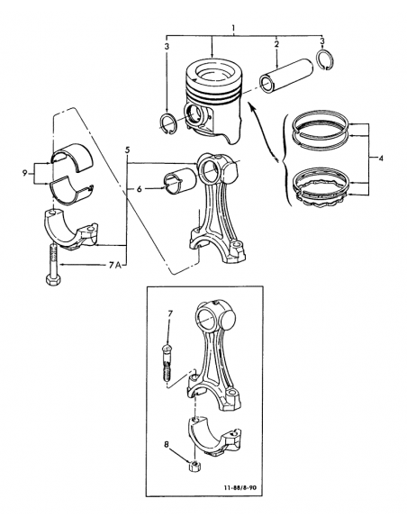 E7NN6108FA, E7NN-6108-FA, 87800266, 87295264