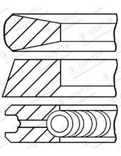 Segmenti Piston Ø 108-3x2x3.5 mm 2