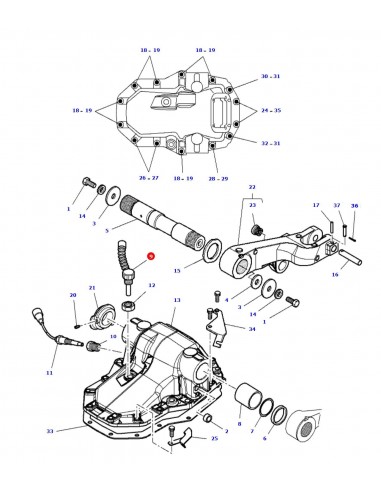 Inductive Sensor, Lift Cover 107 mm Massey Ferguson 3384777M1, 3583286M1, 4359945M1, 4364876M1
