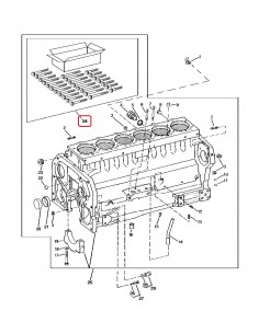 Bolt Kit Cylinder Head (26) John Deere RG24025, R121320, R121321, R121322 2