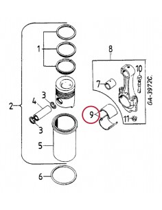 Cuzineti Biela STD Case-IH 3144688R91, 3144688R92 2