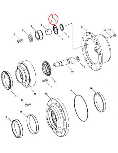 Ac Rulment Ø 4x18.1 mm John Deere R93226, R94162, R83451, R94664, R94663
