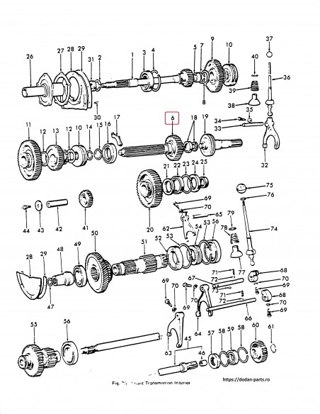 Ax Transmisie Principal 28T 60684
