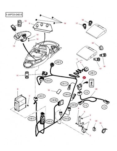Switch, Rocker Massey Ferguson 4290447M1, 4290447M2, 4271356M1, 4271356M2