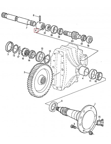 Bucsa Planetara 102 mm Z-23 John Deere Z37932