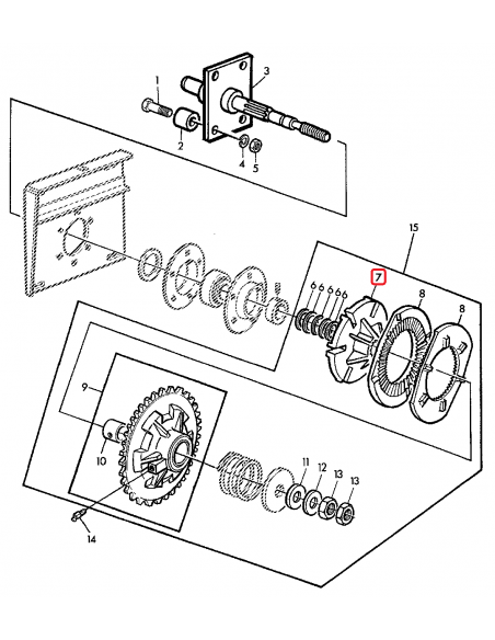 Butuc Header Ø 157 mm Z-21 John Deere Z12101