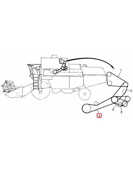 Belt 2HBx2360 mm John Deere Z51212, ZY70028