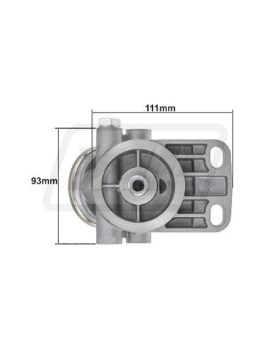 Head, Fuel Primer Ford New Holland 81866599, 81866602, 87800222, F1NN9A384AA