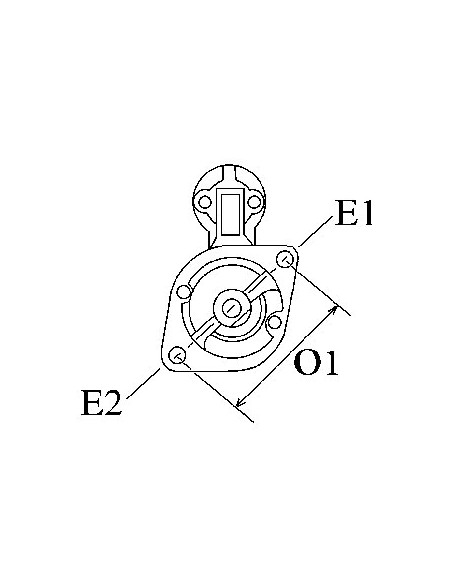 Electromotor 12V, 3 Kw EJD1,8/12R70, EJD3/12AR1, EJD3/12BR1, 0001362036