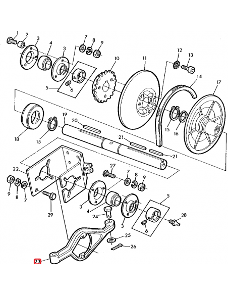 Furca Variator Vant 335 mm John Deere Z11693