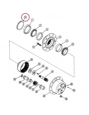 Seal 171x187x12 mm Case IH 1349339C1