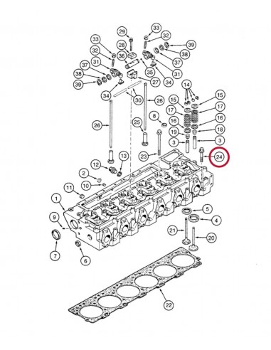 Surub Chiulasa M14x80 mm Cummins 3917729, J917729, 02/911092, 1483915, 75286698, 87773004