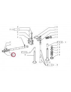 Rocker Shaft, Without Rocker Arm Ø 18x429 mm Fiat Iveco 153630839, 4682860, 4682991, 4842403, 4842404 2