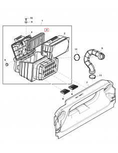 Filtru Aer Secundar 296 mm John Deere AL203003, AL215054 2