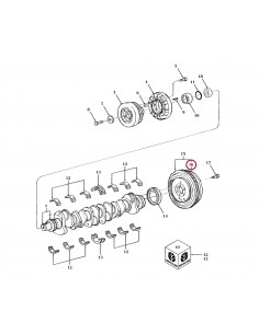 Ring Gear 372x408x16 mm Z-128 81804203 , 82954183 , 83949153 , 873368 , 9710967 , C5NE-6384-A , C5NE6384A , E2NN6384AA 2