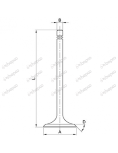 Supapa Evacuare Ø 39.5X9x148 mm 0.039.1421.0 2