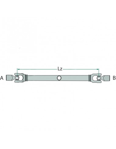 Ax PTO Lz 1210 mm Blueline 377247, 377377247