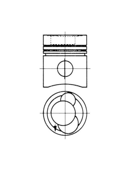 Piston cu Segmenti Ø 115 mm KOLBENSCHMIDT 93508600