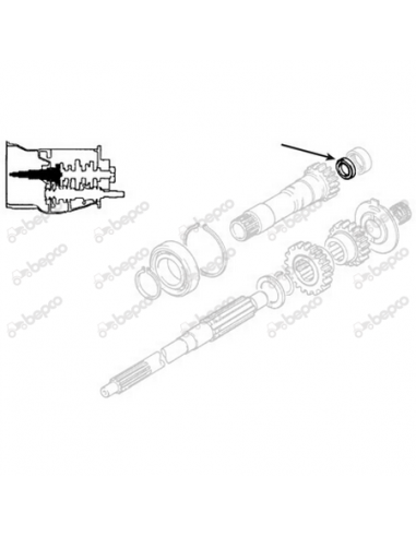 Oil Seal Ø 30x38x6 mm Massey Ferguson 883935M2, 883935M3, 883935M4, 883935R4