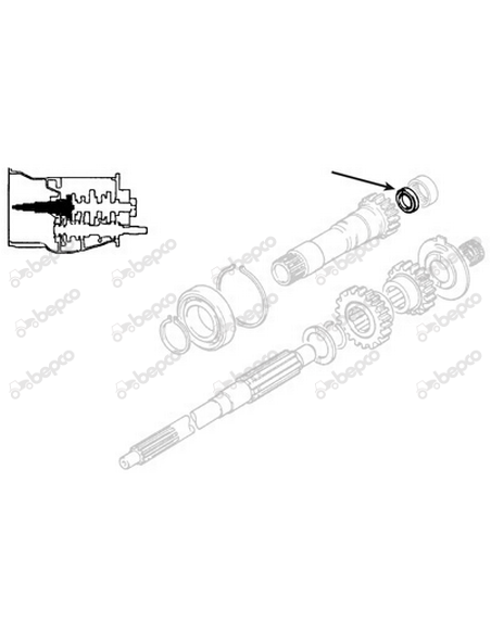 Oil Seal Ø 30x38x6 mm Massey Ferguson 883935M2, 883935M3, 883935M4, 883935R4