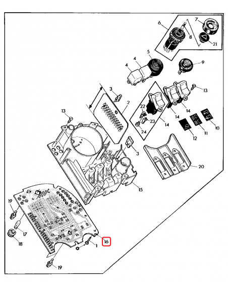 Placa Circuit Tablou Bord John Deere AL70294, AL35168, AL37513, VDO 993087252, X16-120.7558