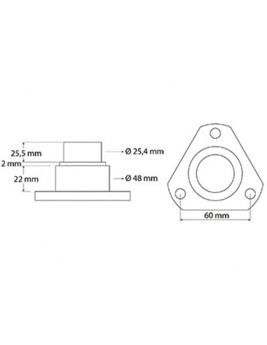 Pivot Pin Ø 25.5x48 mm 87759380, L40004, 83933900, 4472353682, 81670C1, F198300020440