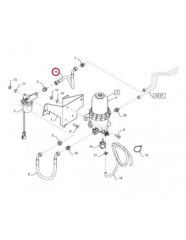 Hose, Fuel Injection NEW HOLLAND 87757820