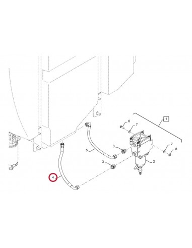 Hose, Fuel Injection NEW HOLLAND 87757820