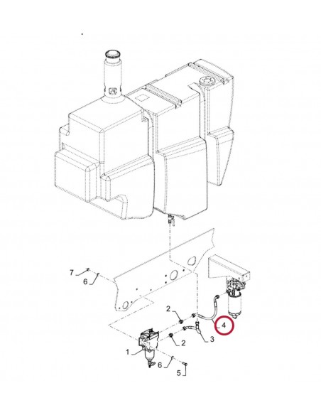 Furtun Combustibil NEW HOLLAND 87488652