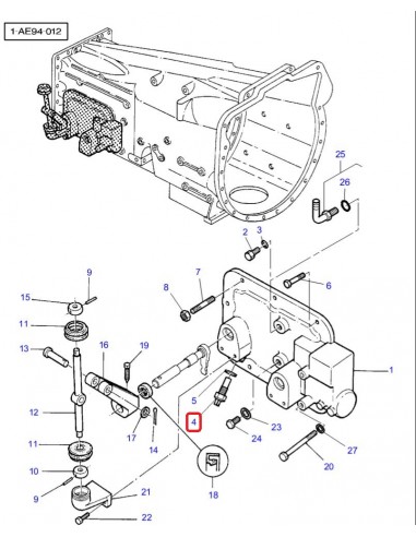 Senzor Cutie Viteza 38 mm Massey Ferguson 3383546M1, 3792196M1, VF33835461