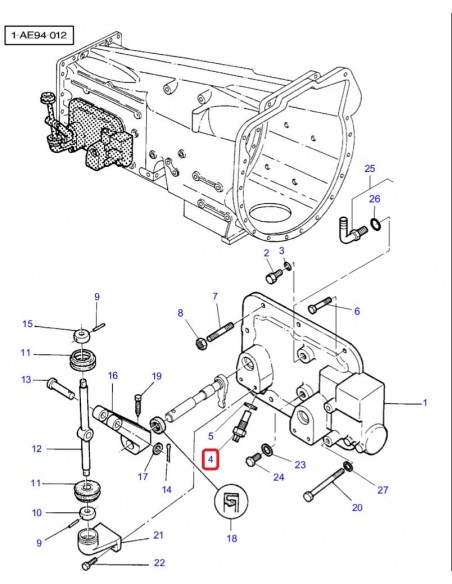 Senzor Cutie Viteza, 38 mm Massey Ferguson 3383546M1, 3792196M1, VF33835461