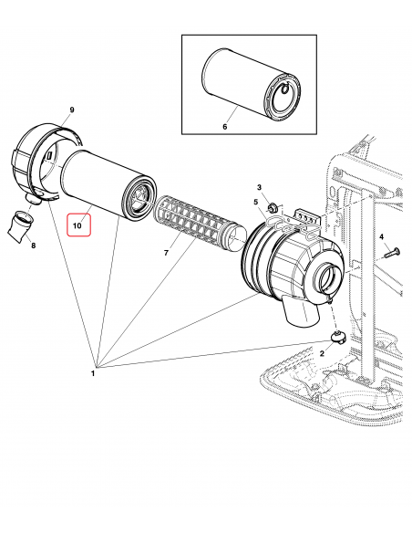 Air Filter, Outer AL174811, AL204809, H438200090100, 84187405, 907330,