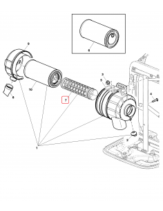 Air Filter, Inner AL174812,  F438200090050, H438200090110, 84187429, 000983009, 0009839009 2