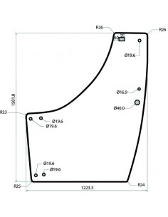 Geam Usa Stanga Massey Ferguson Landini 3674696M1