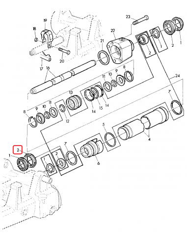 Simering Cilindru Directie 36x44x6 mm John Deere L41164, L40191