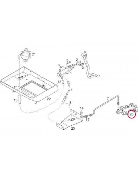 Cilindru Servo Ambreiaj 31.8x54 mm 1-31-723-101, 04411564.4
