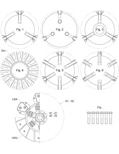 DOUBLE CLUTCH - CONTAINS PTO PLATE 280/300 - 6 LEVERS - PTO 45 - 22 135506A1 2