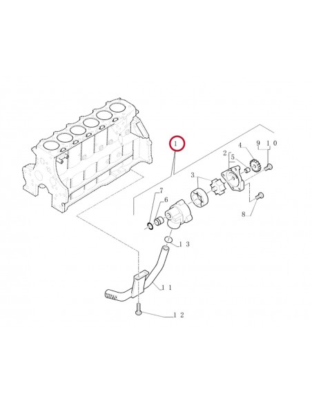 Oil Pump, Engine 87802585, 81868538, 83999183, 84407348, E9NN6600BA, E9NN6600BB