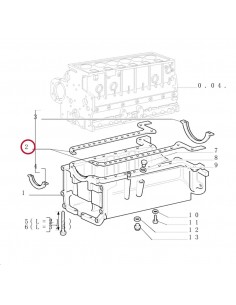 Garnitura Baie Ulei SET Fiat 01940005, 01930890, 1930309, 01930455, 4781633, 1930455, 1930890, 1940005, 4781632 2