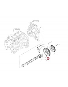 Camshaft F4GE9484/F4GE9454 - N45M CNH Iveco 504229312, 2856170