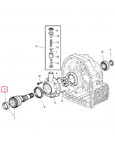 Bushing, Transmission Pump AutoQuad, PowrQuad John Deere R214121 2