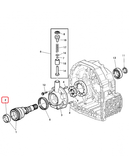 Bushing, Transmission Pump AutoQuad, PowrQuad John Deere R214121