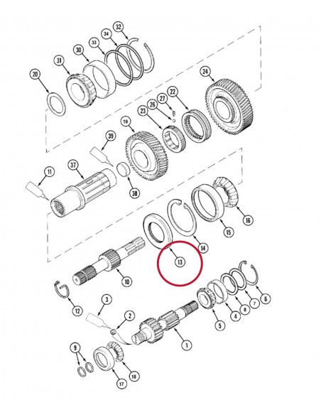 Simering PTO 68.2x111.3x10.95 mm Case International A175136, McCormick A175136
