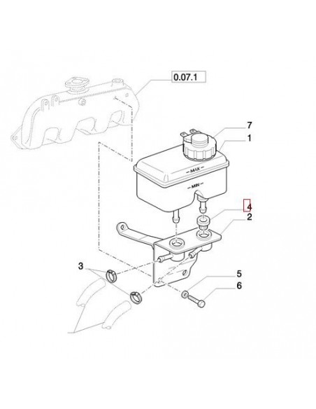 Gasket, Rubber Sleeve 22.2x13 mm 5181447, 82021083, 9966201, 9970261
