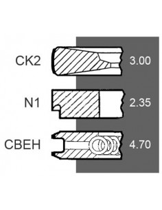 Segmenti Piston 111.76 - 3.00x2.35x4.70 mm 87802834 2